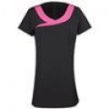 Premier Ivy beauty and spa tunic contrast neckline Black/ Hot Pink